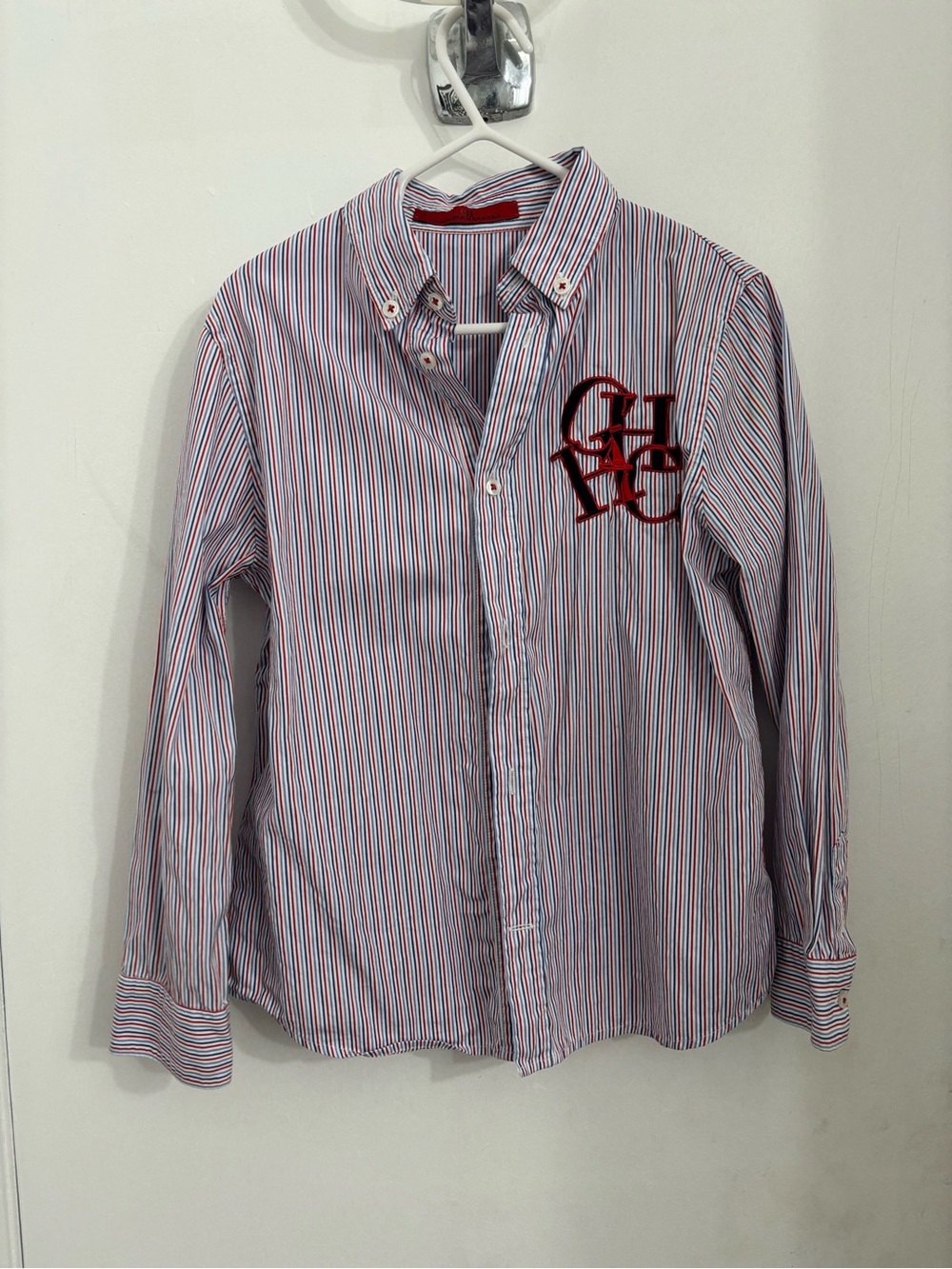 Kids Carolina Herrera Red & Blue Striped Button-Down Shirt